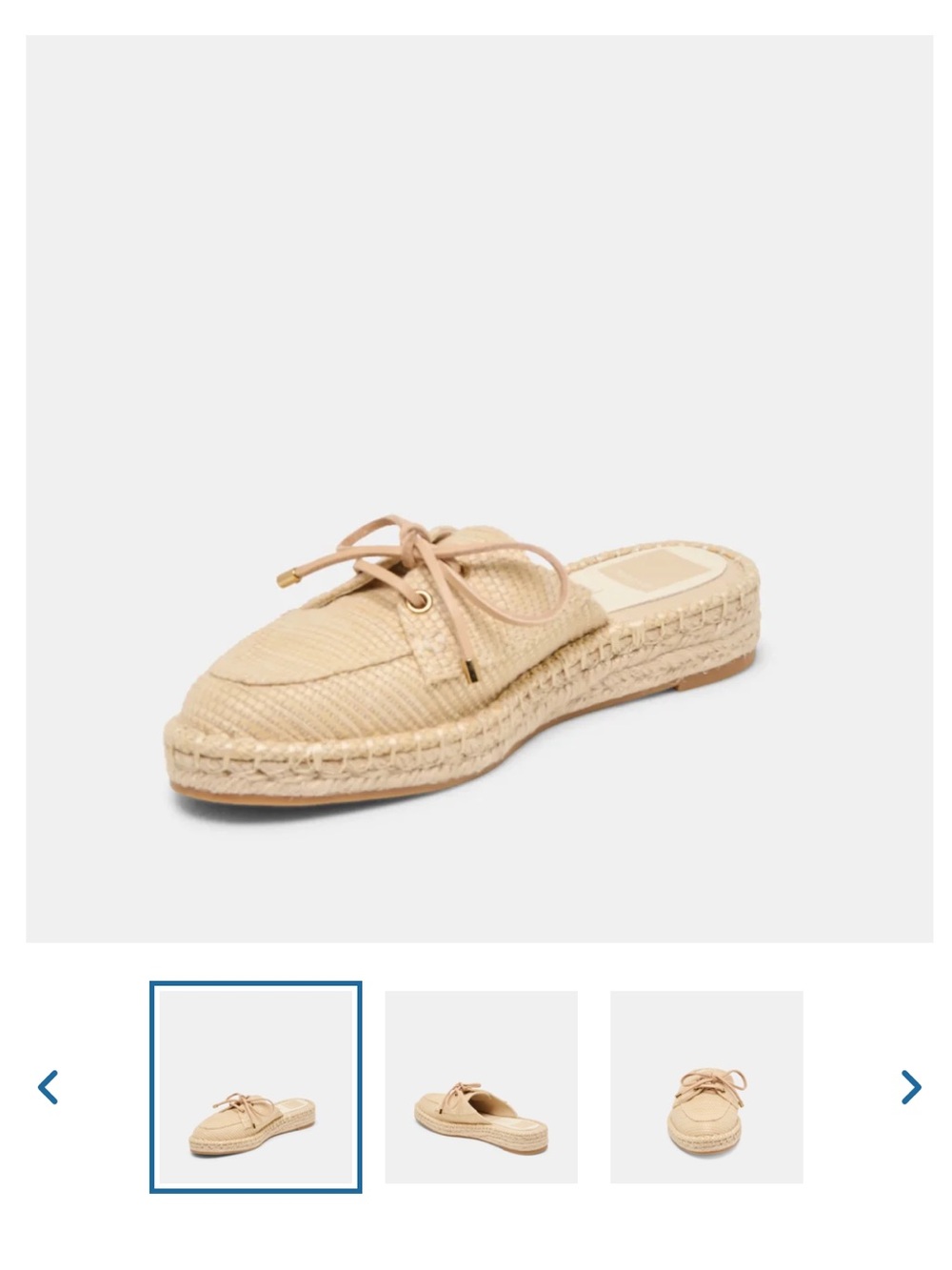 Dolce Vita Hatie Natural Espadrille Mules